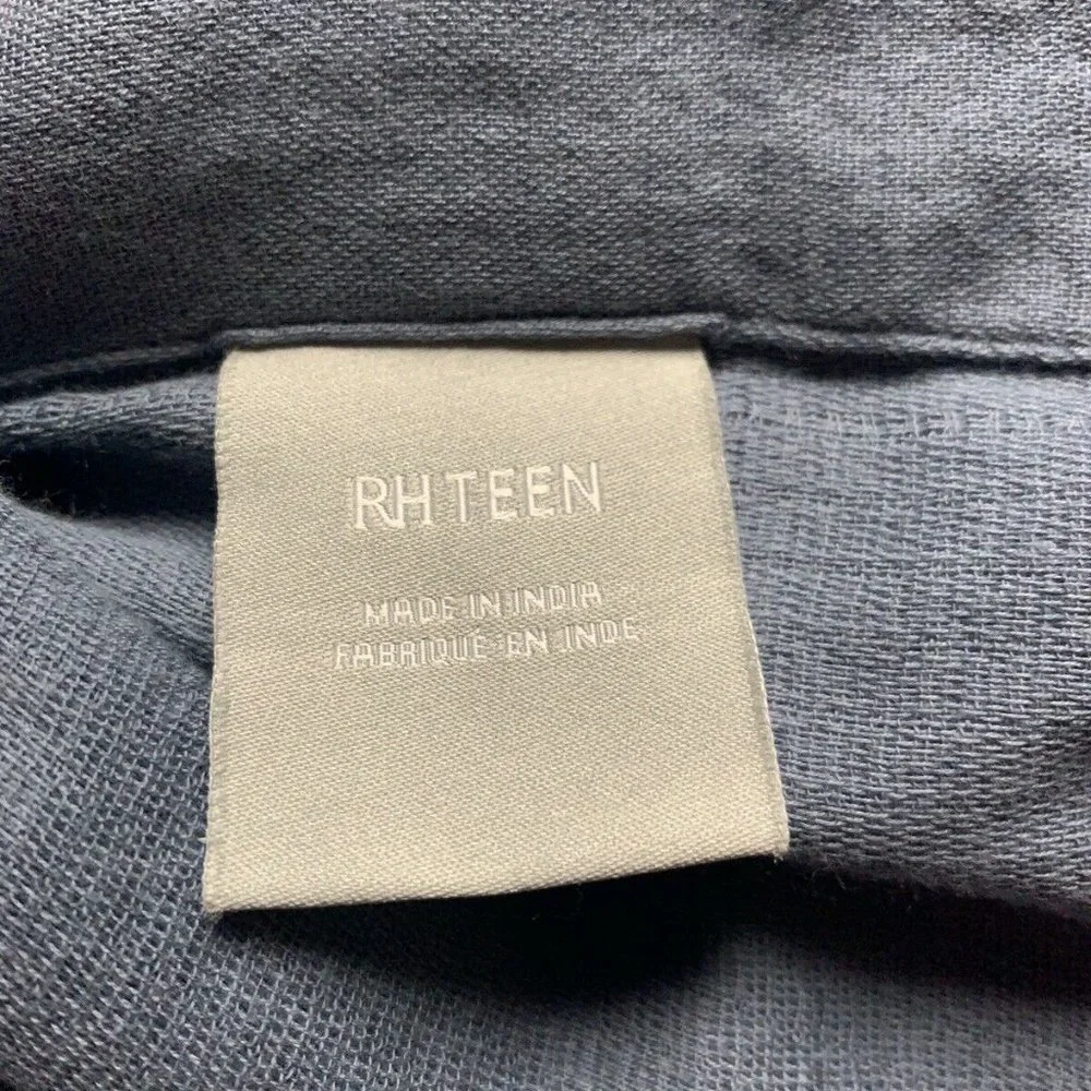 NWT!‎ RH Teen Washed Cotton Gauze Duvet Cover-Full/Queen Midnight/Blue